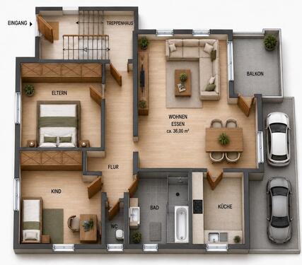 Foto - 3-Zimmer-Eigentumswohnung in Wachenheim an der Weinstraße