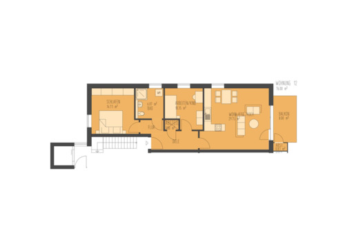 Foto - zentrale 3ZBK Wohnung in Siegen zu vermieten