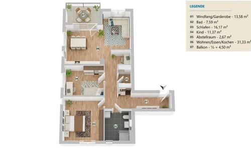 Foto - Etagenwohnung in Hengersberg zur Miete