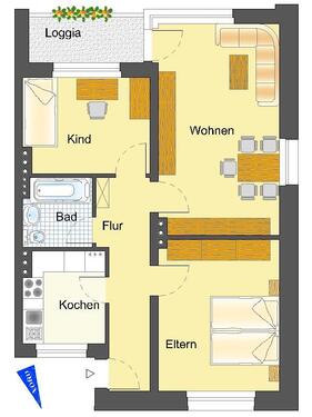 Foto - Etagenwohnung zur Miete in Bielefeld