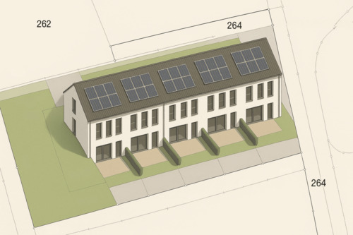 Foto - Neubau Reihenhaus mit freie Grundrissplanung