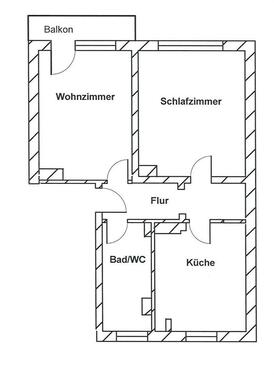 Foto - 2 Zimmer Etagenwohnung zur Miete in Oelsnitz (Vogtland)