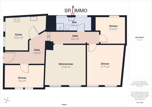 Foto - 4 Zimmer Etagenwohnung zur Miete in Waxweiler