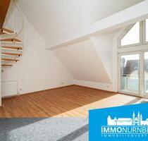 Frisch renovierte Galeriewohnung mit Südbalkon - Nürnberg Gebersdorf