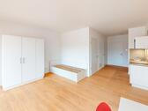 Foto - Möbliertes 1-Zimmer-Apartment mit Einbauküche und Balkon