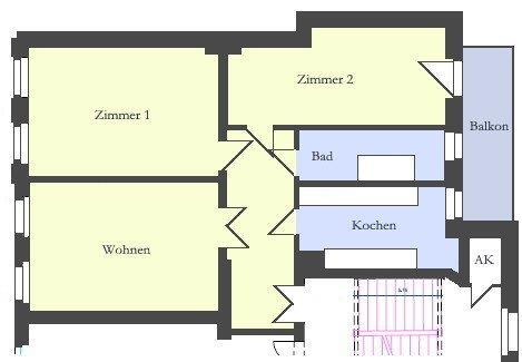 Foto - 3 Zimmer Etagenwohnung zur Miete in Leipzig