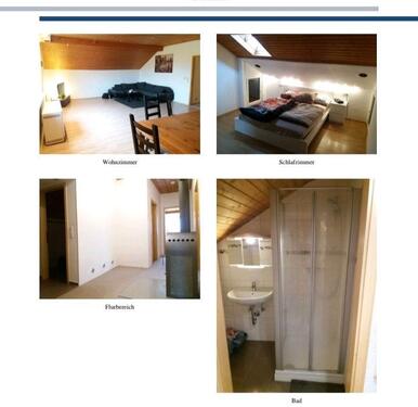 Foto - 2 Zimmer Dachgeschoßwohnung zur Miete in Lechbruck am See