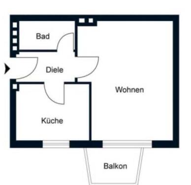 Foto - 1 Zimmer Etagenwohnung in Hannover