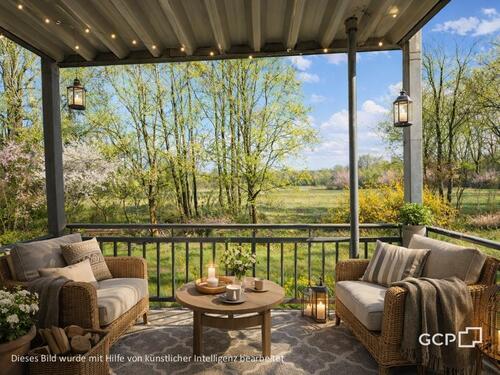 Foto - Ab 01.05. frei - idyllische 3-Zimmer-EG-Wohnung mit Balkon ins Grüne!