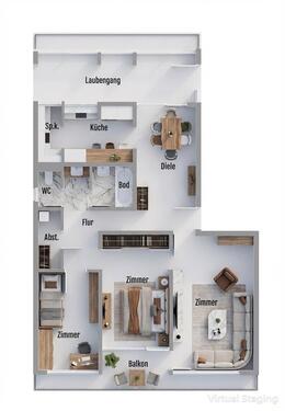 Foto - 3.5 Zimmer Etagenwohnung zum Kaufen in Ludwigsburg