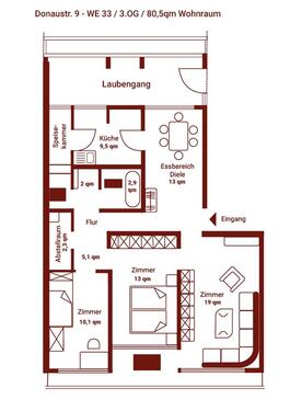 Foto - 3.5 Zimmer Etagenwohnung in Ludwigsburg