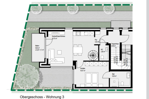 Foto - Neubau OG Maisonettewohnung KFW 40 in Top Lage von Borken-Gemen!