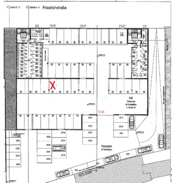 Foto - Tiefgaragenstellplatz in Velbert Stadtmitte zu vermieten
