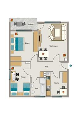 Foto - 3.5 Zimmer Etagenwohnung zur Miete in Mülheim an der Ruhr