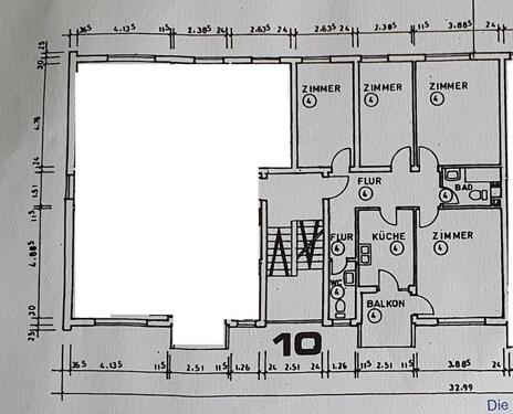Foto - 4 Zimmer Etagenwohnung in Aschaffenburg