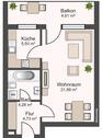 Foto - 1 Zimmer Etagenwohnung zum Kaufen in Brüggen