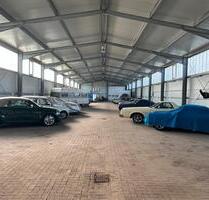 PKW Stellplatz in Stahlbau Halle, Zetel Collstede