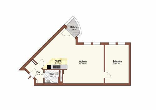 Foto - 2 Zimmer Etagenwohnung in Dresden