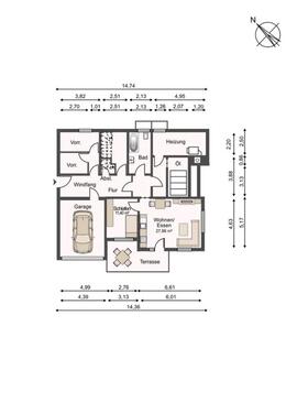 Foto - 2-Zimmer-Wohnung - Erstbezug nach Sanierung