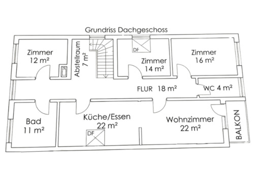 Foto - Helle 4-Zimmer-Dachgeschosswohnung in Weiskirchen