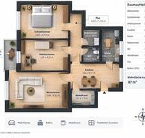 Helle 3 Zimmer Wohnung 87qm Keller Balkon von Privat - Wolfsburg Detmerode