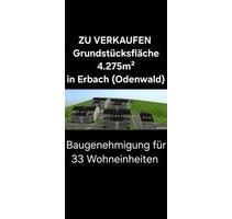Grundstück mit Baugenehmigung 33 WE in Erbach (Odenwald) 4.275m²