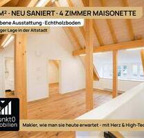 Hochwertig saniert: 4-Zimmer-Maisonette, ca. 114 m², Balkon, 2 Bäder, Eichenholzböden - Monheim