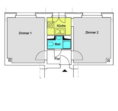 Foto - 2 Zimmer Etagenwohnung in Berlin