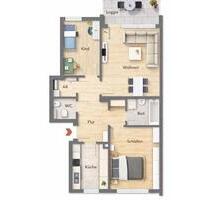 Helle 3-Zimmer Wohnung mit Balkon ins Grüne - renoviert! - Nürnberg Rabus