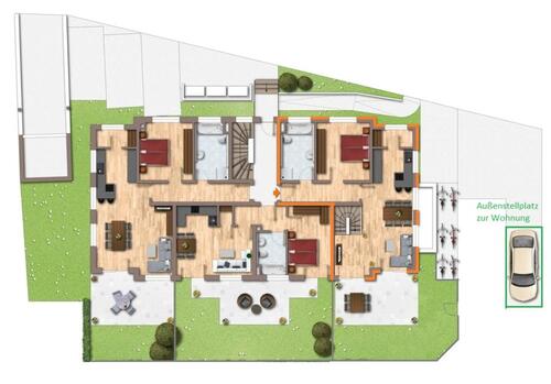 Foto - Exklusive Neubauwohnung im Erdgeschoss mit Garten in Pörnbach