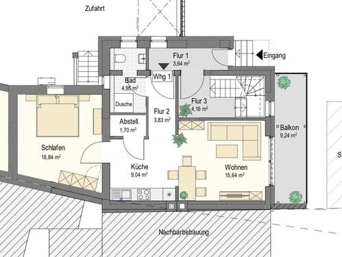 Foto - Kernsanierte 2-Zimmerwohnung mit großer Terrasse in guter Ahrlage