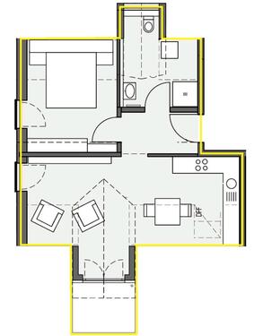 Foto - 2 Zimmer Dachgeschoßwohnung zur Miete in Aschheim