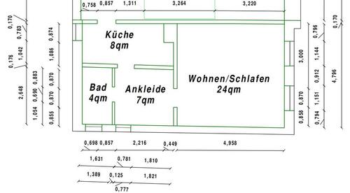 Foto - Wohnung eineinhalb Zimmer mit Küche und Bad - nahe Wörlitzer Park