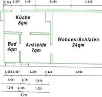 Wohnung eineinhalb Zimmer mit Küche und Bad - nahe Wörlitzer Park - Oranienbaum-Wörlitz