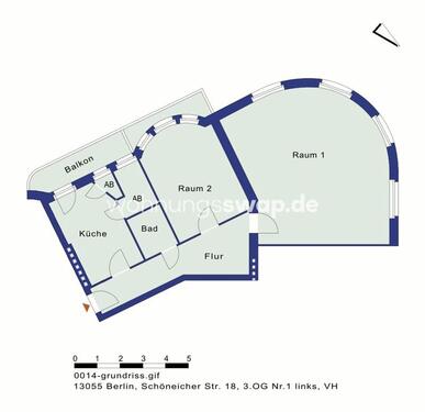 Foto - 2 Zimmer Etagenwohnung zur Miete in Berlin