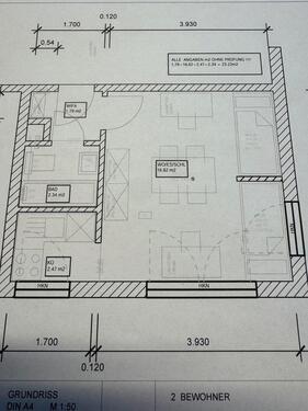 Foto - Einzimmerwohnung 2 Personen WG mit Blick ins grüne 23 qm