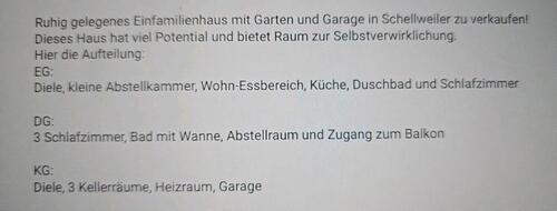 Foto - Einfamilienhaus in Kusel zum Kaufen