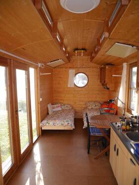 Foto - Tinyhouse mit Heizung, Bad, Oberlicht und Panoramafenster