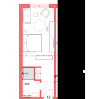 Möbliertes 1-Zimmer Apartment im Boardinghouse 30qm - Darmstadt Darmstadt-Nord