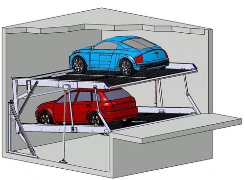 Foto - Unterer Stellplatz in Doppelparker-Garage in D-Hamm zu vermieten.