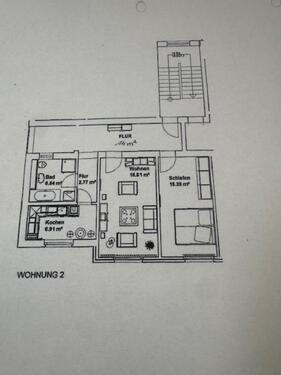 Foto - 2 Zimmer Etagenwohnung zur Miete in Jena