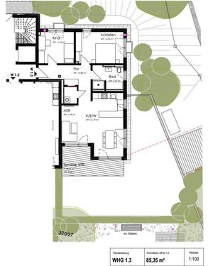 Foto - 3 Zimmer Erdgeschoßwohnung zur Miete in Kellmünz an der Iller