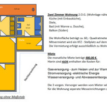 Im Herzen der Stadt Lübben - 480,00 EUR Kaltmiete, in Lübben (Spreewald) (PLZ: 15907)