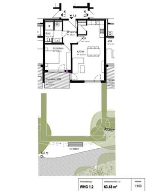 Foto - 2 Zimmer Erdgeschoßwohnung zur Miete in Kellmünz an der Iller