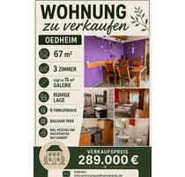 3-Zimmerwohnung in Oedheim in ruhiger Lage, nahe Feldrand