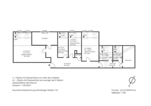 Foto - 4 Zimmer Dachgeschoßwohnung zur Miete in Bamberg