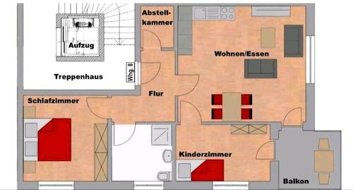 Foto - Etagenwohnung zur Miete in Bad Hersfeld