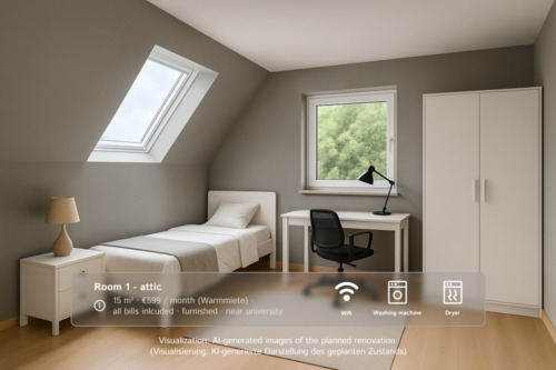 Foto - renovierte WG-Zimmer, shared room - Warmmiete inklusive