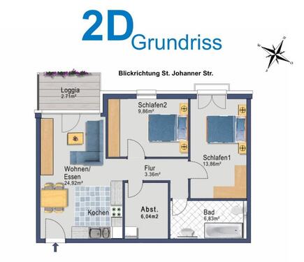 Foto - Etagenwohnung in Saarbrücken zur Miete