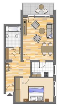 Foto - 2.5 Zimmer Etagenwohnung zur Miete in Oberhausen